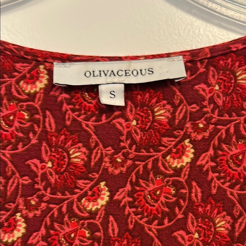 Red Patterned Dress - Picture 2 of 7